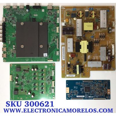 KIT DE TARJETAS PARA TV VIZIO / MAIN 755.01M01.0001 / 75501M010001 / T-CON 55.43T06.C01 / 5543T06C01 / LED DRIVER 791.01M10.0001 / 75501M020001 / FUENTE 056.04151.6041 / 056041516041G / PANEL T430QVN02.1 / MODELO E43U-D2 / E43U-D2 LWZ2UMBS